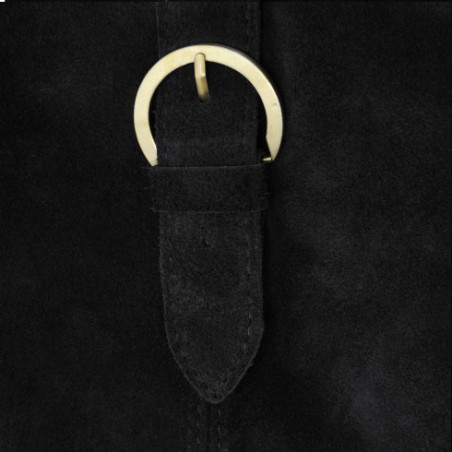 Sac mode femme en cuir porté épaule avec bandoulière amovible noir sac bandoulière tendance