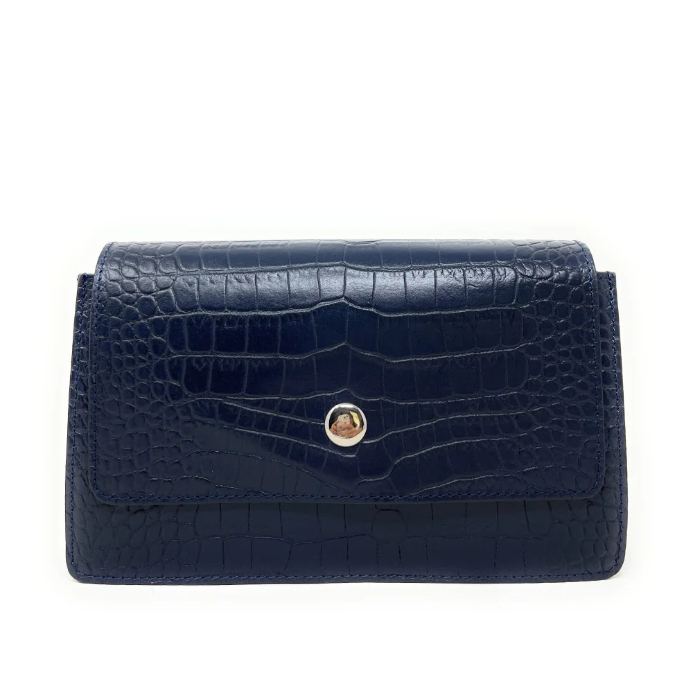 Sac Bandoulière Femme Modamoda En Cuir - Taille M 24x7x17cm - 3 Compartiments
