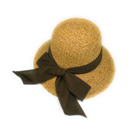 Sélection plage | Chapeau en paille tressé brute CHAPO CHAPI