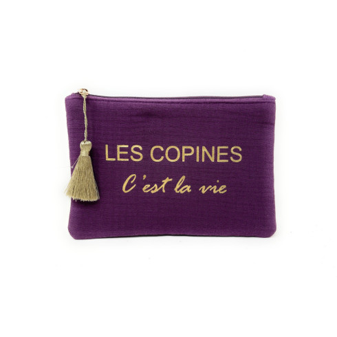 Trousse pochette en gaze de coton COCOON Les Copines