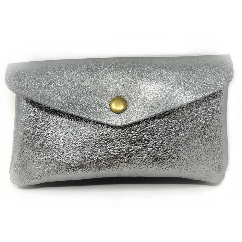 Pochette porte-monnaie en cuir irisé COMPO