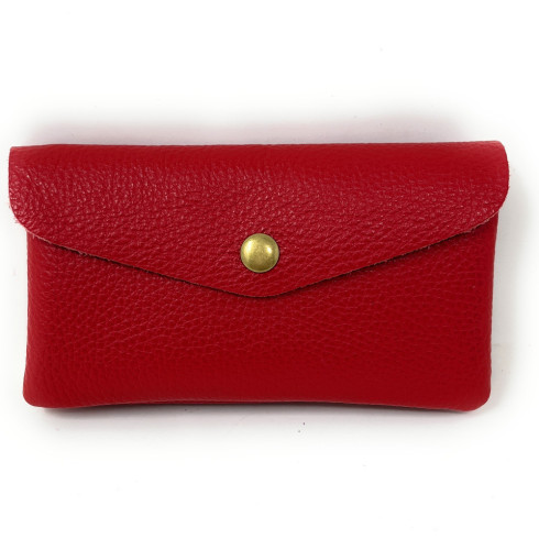 Pochette porte-monnaie en cuir grainé COMPO