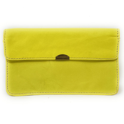 Pochette porte-monnaie en cuir lisse IMPRO