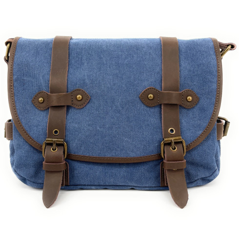 Sacoche cuir et toile PAPEY