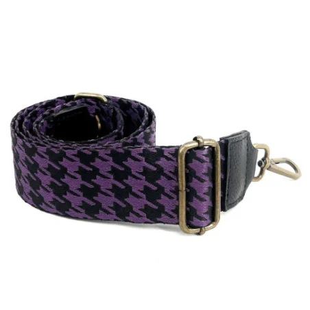 bandoulière amovible et très tendance pour sac à main à motifs pied de poule