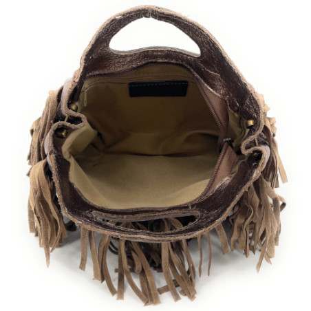 Sac messenger mode femme en cuir irisé porté épaule et main champagne sac pochette tendance