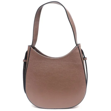 Sac hobo mode femme en cuir italien pur cuir de vachette porté épaule taupe