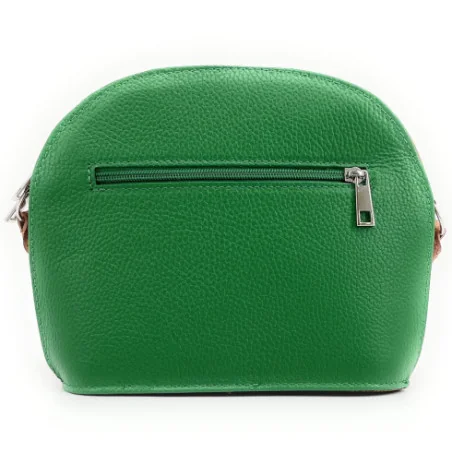 Sac mode femme en cuir italien pur cuir de vachette porté bandoulière vert anglais sac trotteur tendance