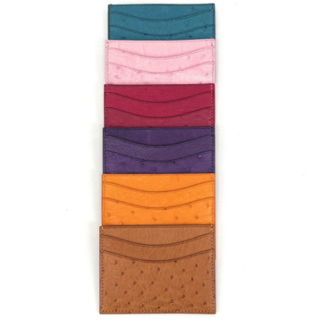 Porte-cartes en cuir exotique haute couture Made in France petite maroquinerie luxe