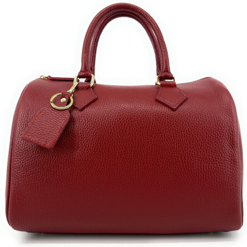Sac Femme Sac main bowling en cuir grain italien BOOLIN
