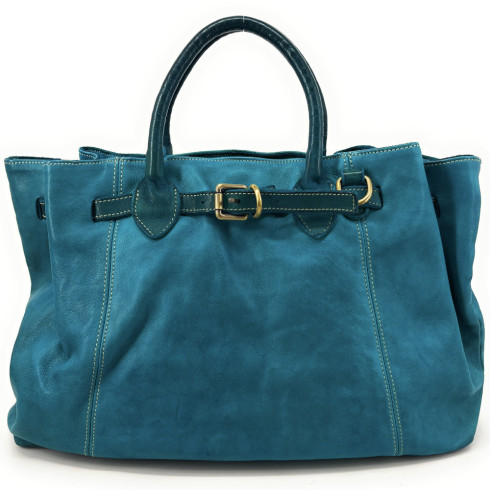Grand sac en cuir souple clearance