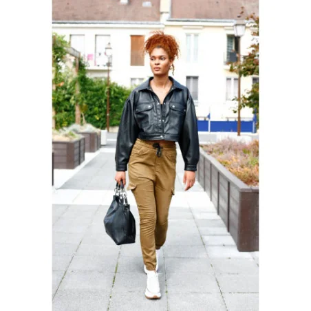 Sac cabas femme en cuir grainé italien porté épaule et bandoulière noir sac tendance