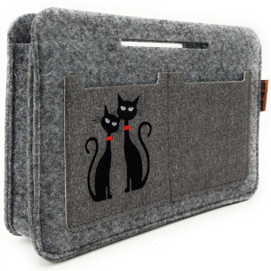 Pochette insert tendance en feutre écolo pour sac à main femme gris