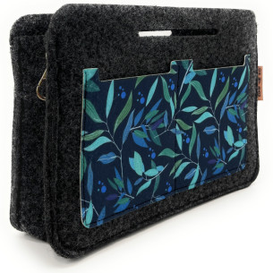 Organiseur insert cabas pour femme en feutre organisateur sac écolo luxe gris anthracite