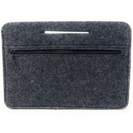 Pochette insert sac pour femme en feutrine écolo haut de gamme fabriqué en Italie trieur feutre anthracite