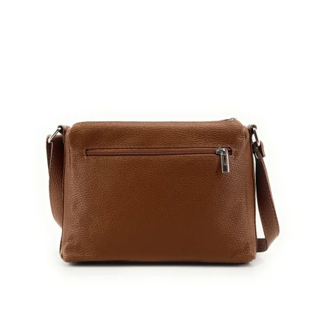 Sac mode femme en cuir italien grainé porté bandoulière fabriqué en Italie