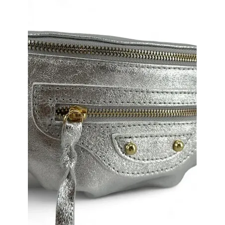Sacs Banane Femme | Sac banane en cuir irisé LOUKA GLOW