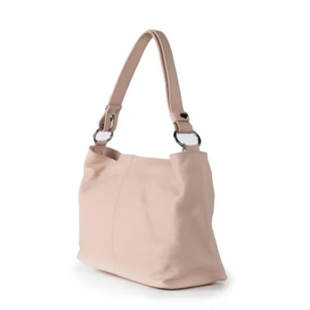 Sac mode femme en cuir porté de travers avec bandoulière réglable rose sac très tendance
