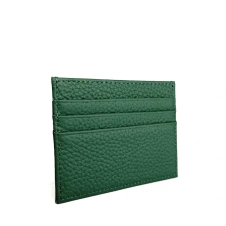 petite maroquinerie made in Italy en cuir pur de vachette grainé