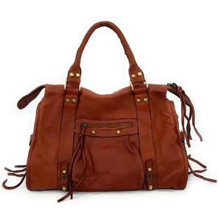 Sacs Femme | Sac à main porté épaule en cuir vintage STORM ROCK