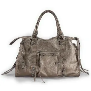 Sacs Tendance Femme | Sac à main en cuir irisé SANDSTORM SILVER