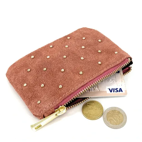 Accessoires Sac Femme | Porte-monnaie en cuir nubuck TINY DOTS
