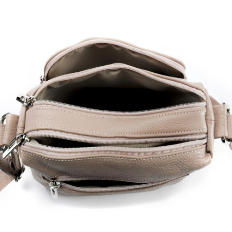Sac trotteur très tendance femme en cuir porté bandoulière rose sac bandoulière