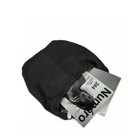 sac hobo en cuir noir pour femme nubuck suédé fabriqué en Italie