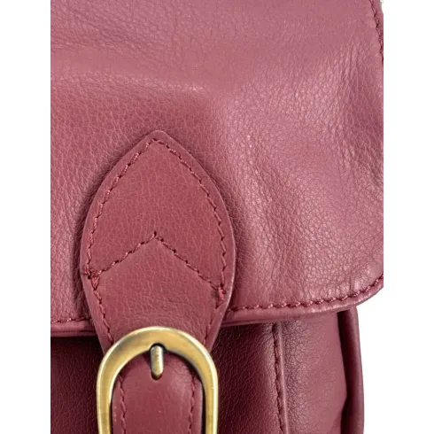 Sac cartable femme | Sac bandoulière en cuir lisse BUFFALO