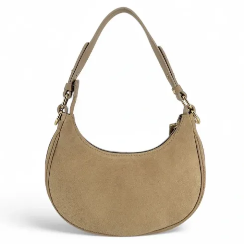 sac à main pour femme en cuir taupe moyen italien tendance
