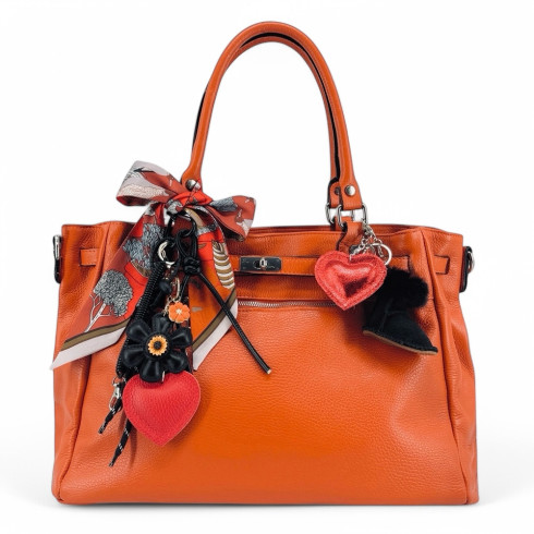 Sacs à main Femme | Sac cabas en cuir grainé JANET SILVER