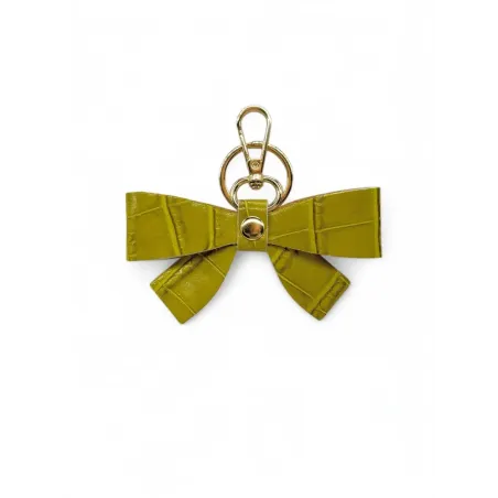 bijoux de sac à main tendance femme en cuir à motifs croco vert anis