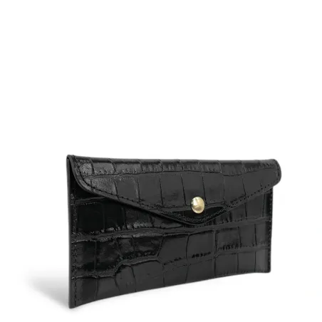 Accessoires Femme | Porte-cartes en cuir façon crocodile CLOE CROCO