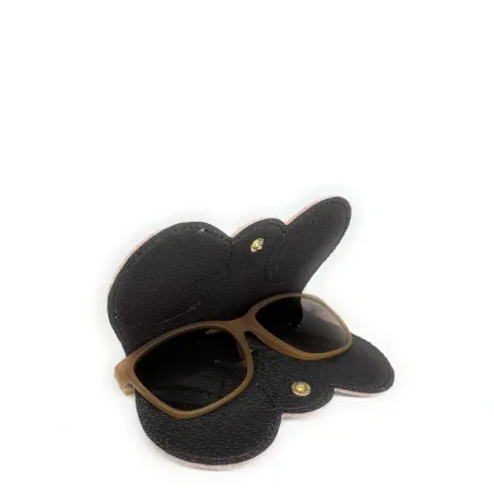 petite maroquinerie marron 100% cuir grainé pur vachette