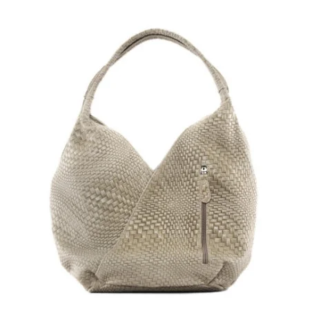 Sacs Femme | Sac HOBO en cuir embossé tressage MANDALAY