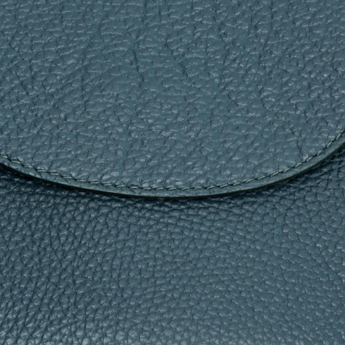 Sac tendance femme en cuir italien pur cuir de vachette porté dos bleu canard