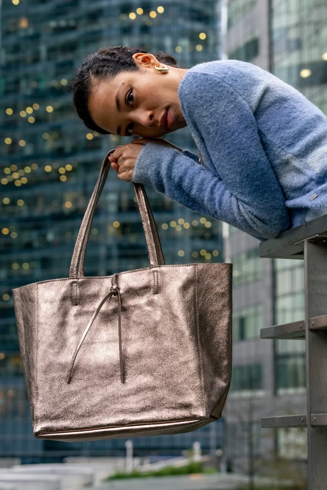 Sac cabas tendance en cuir irisé HOBART